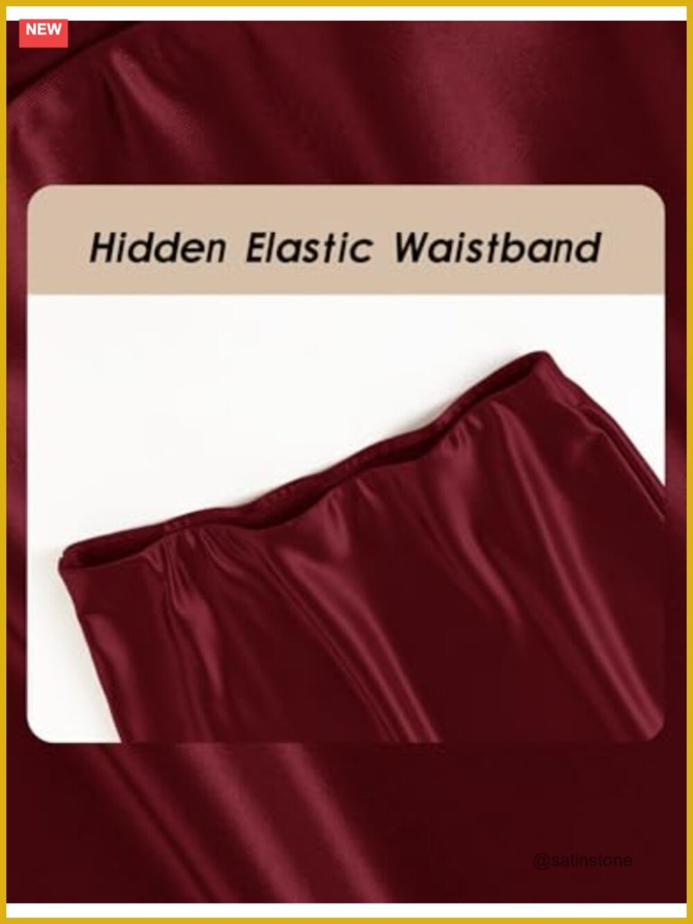 Satin Maxi Skirt High Waisted A-Line Flowy Formal Cocktail Party - Picture 4 of 6